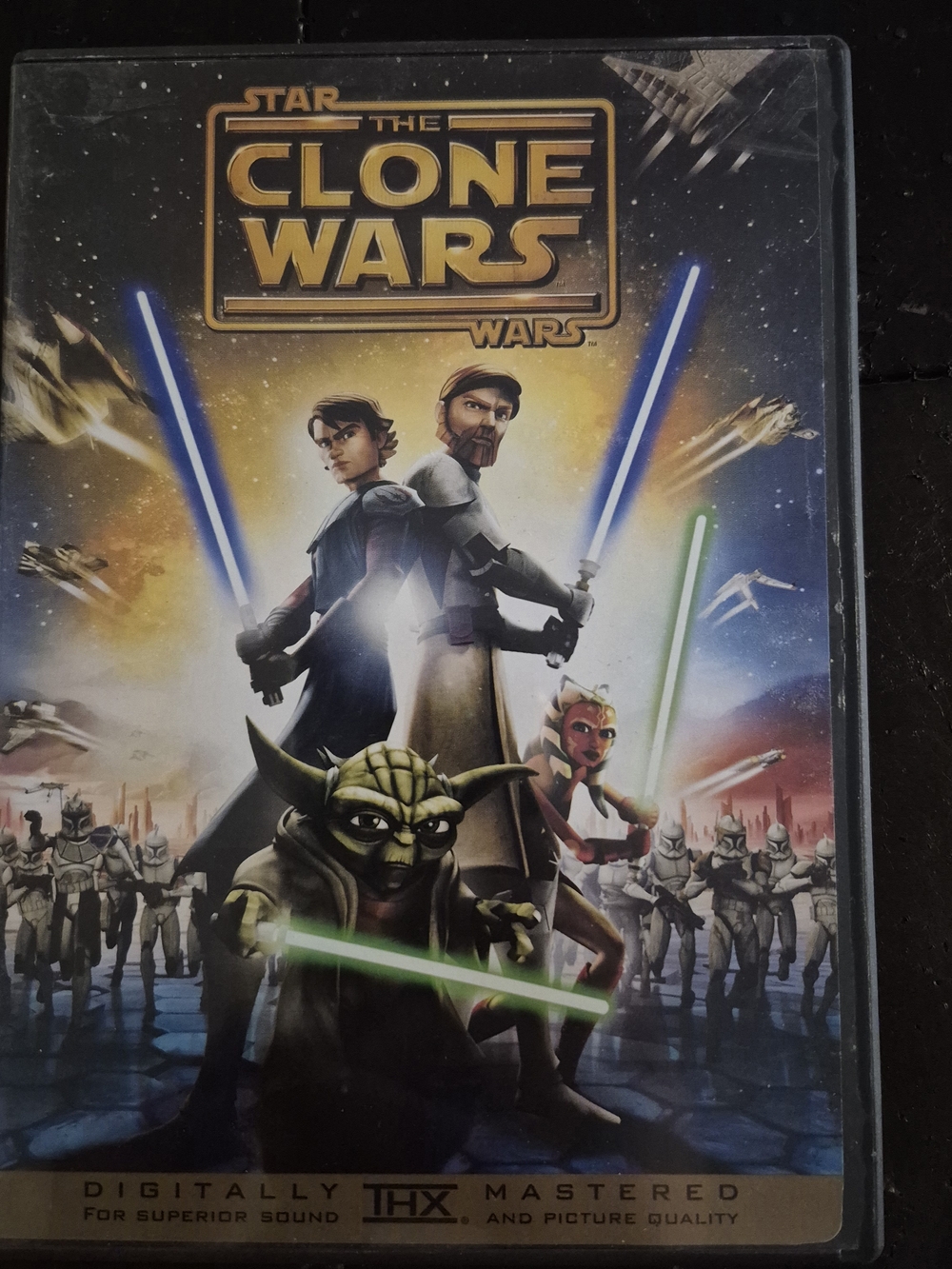 Star Wars: The Clone Wars DVD - Jedi Lightsabers Artwork